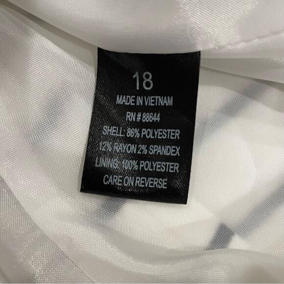 JM Studio Blazer Jacket Women's Size 18 Striped Career Office Casual Stretch Top - Picture 4 of 10